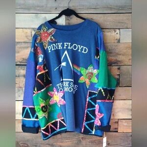 Colorful Pink Floyd Graphic Sweatshirt